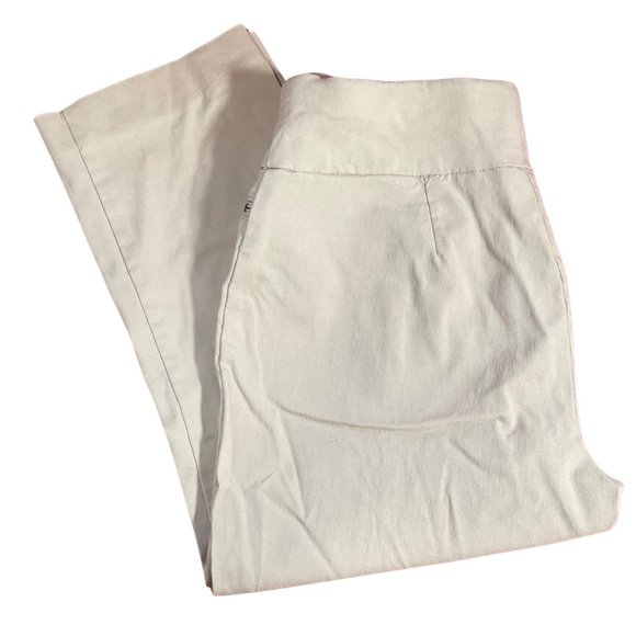 Beige Capri Pant w/ Crease Detail - Picture 2 of 2